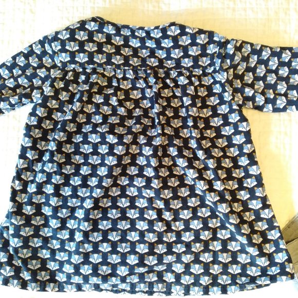 Okaidi micro corduroy top 14 (158cm) fox animal print - Picture 3 of 4